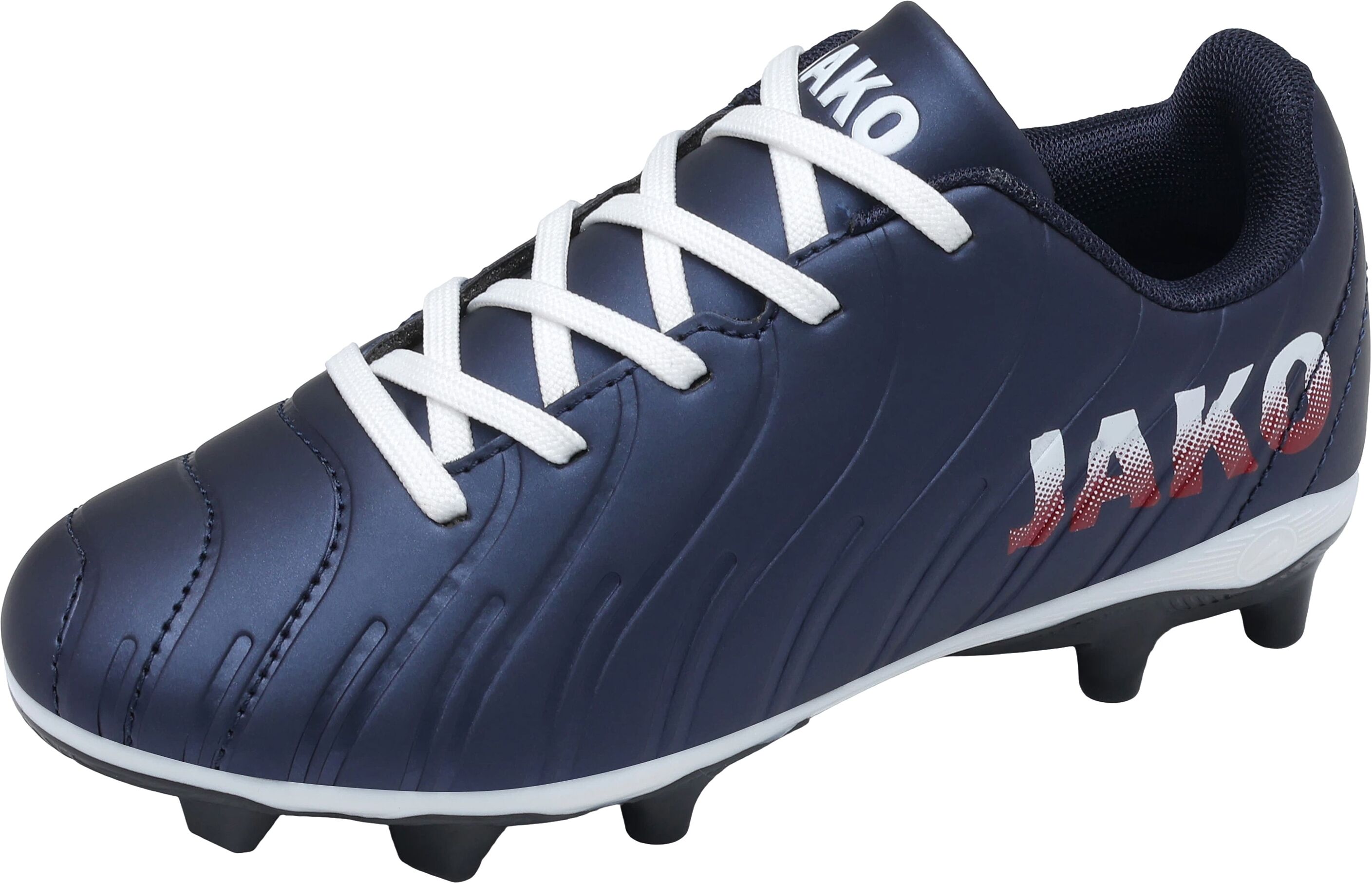 Fussballschuh JAKO "J-SFGSWEEPER", Mädchen, Gr. 40, Mesh, blau (metallicblau, krot), Synthetik, Schuhe Fussballschuh, mit Nocken für Rasenplätze metallicblau, krot 40, Mesh