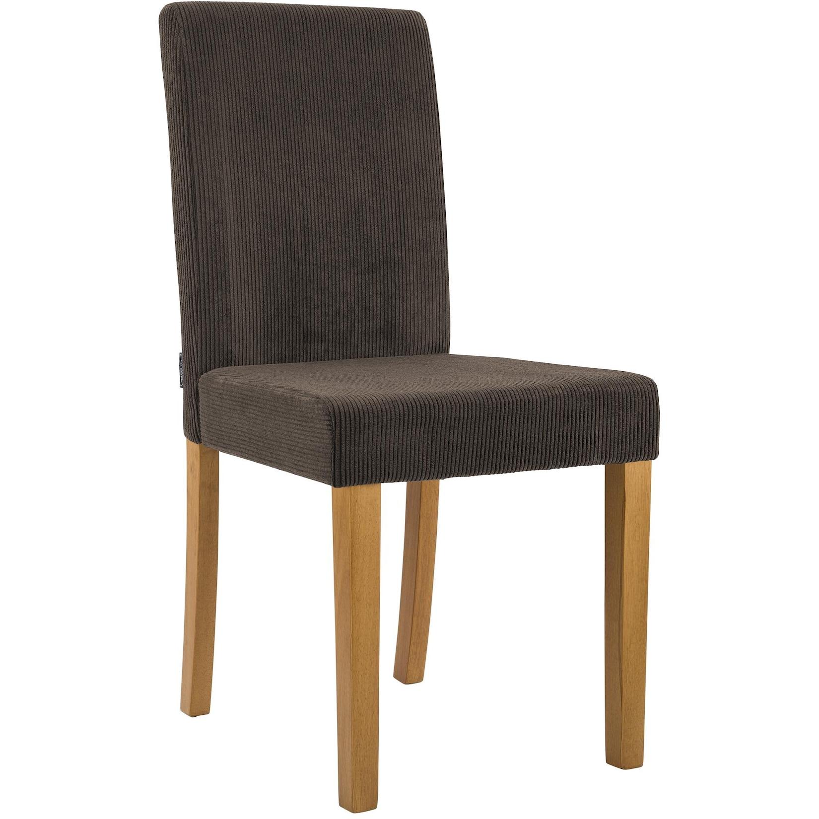 CLP Esszimmerstuhl Ina Cord antik hell - Farbe: braun, Gestellfarbe: antik-hell
