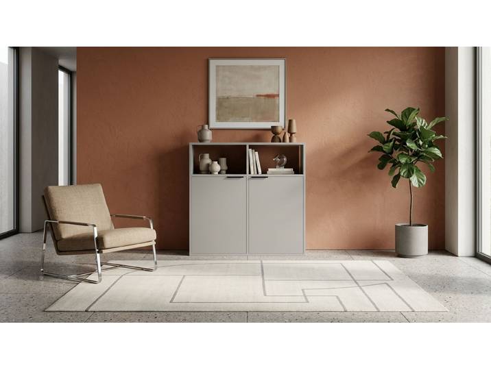 Highboard nach Maß - Kommode mit vielen Optionen Premium Dekore Grau