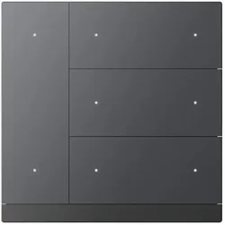 GVS WALTZ Tastsensor+ Aluminium Schwarz 4-fach - CHPB-08/02.1.21