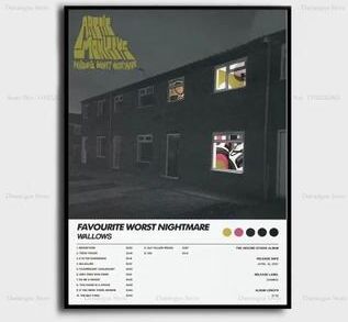 Inspired Finds Arctic Monkeys Album Cover Canvas Poster Wall Art For Room Decor arctic Monkeys Collage Mixed Album Art 19.69x27.56in (no Frame)