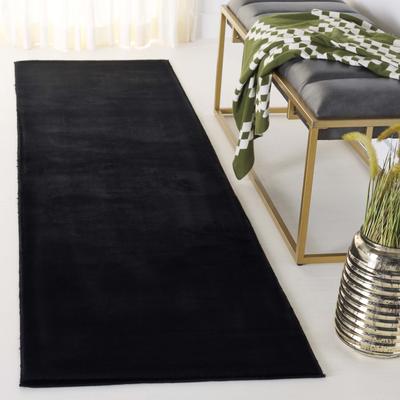 SAFAVIEH Faux Rabbit Fur Machine Washable Slip Resistant Nanami Rug