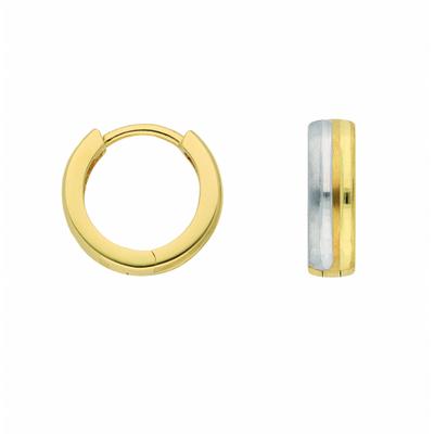 Paar Creolen ADELIA´S "Creolen Ohrringe 333 Gold ( 8K )", silber, Ohrringe, Damen, Damen, Gold, Goldohrringe