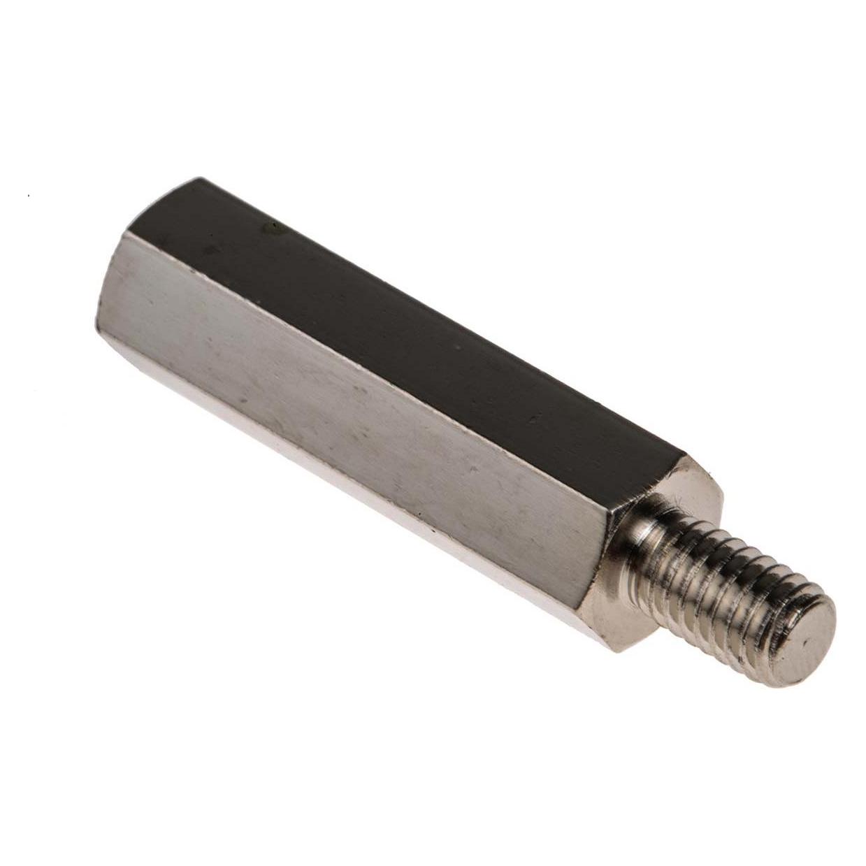 RS PRO Steel Hex. Threaded Spacer M6x35mm (8066673)