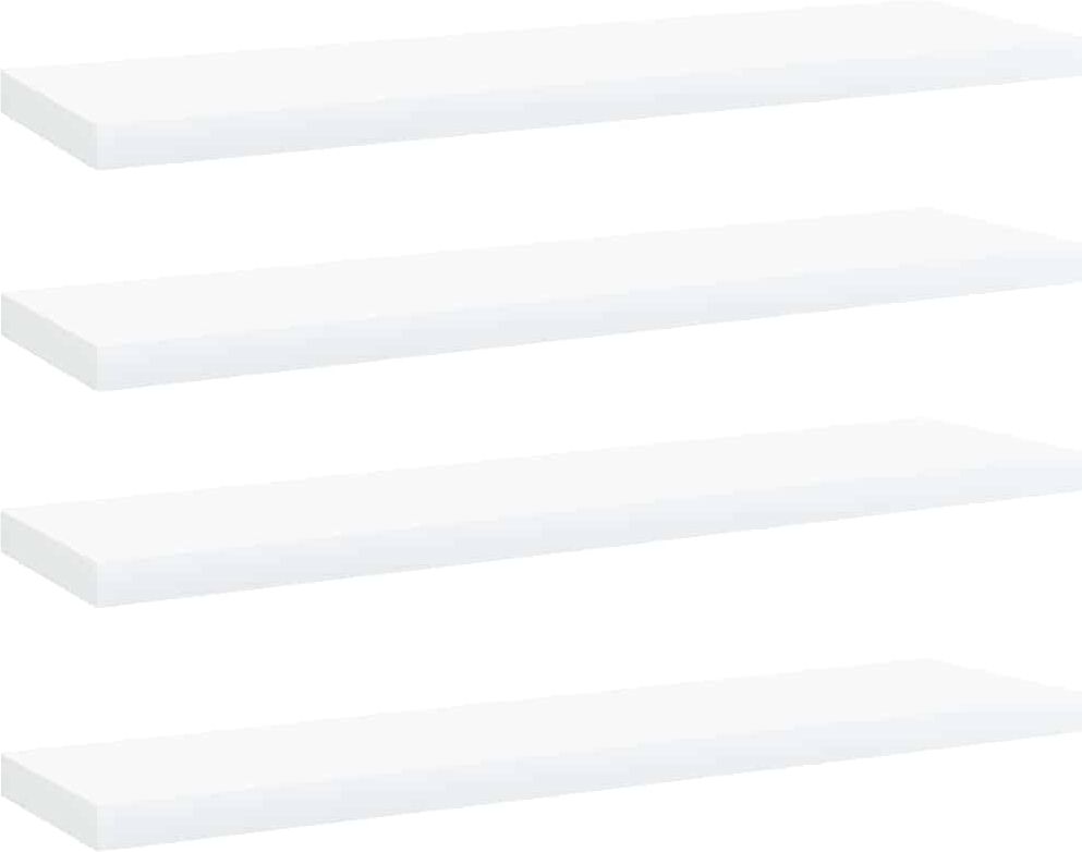 vidaXL Panneaux de bibliothèque 4 pcs blanc bois d’ingénierie