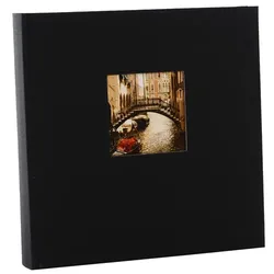Bella Vista 30x31 cm, schwarz, Album mit 60 schwarzen Seiten