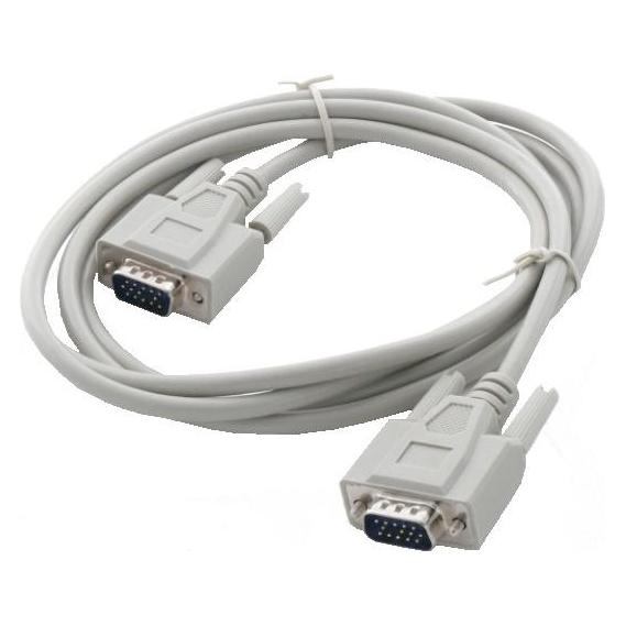 Artdev Cable VGA connection cable 15p. HD D-Sub plug/plug 1 1 1.8 m grey - Cable - Digital/Display/V (1.80 m) (KABVGASS-1.8)