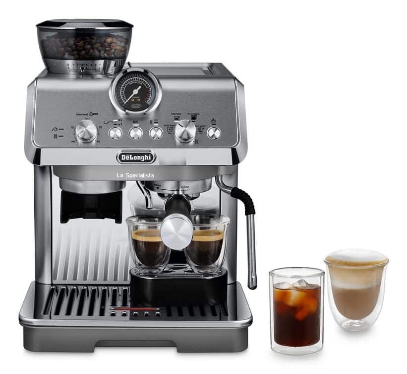 DeLonghi EC9255.M La Specialista Arte Evo Siebträger Kaffeemaschine 15 bar (Grau, Edelstahl) 0132126074