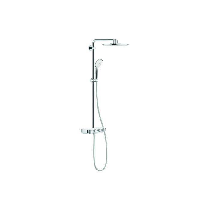 Grohe Euphoria Duschsystem 26507LS0 AP-Thermostat, Duscharm 450mm, moon white