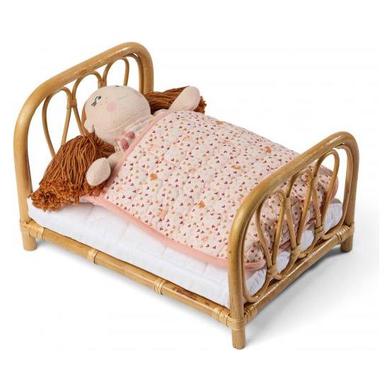 Smallstuff - Sleeping bag for doll, with pillow, birds and hearts (73100-02) (73100-02)