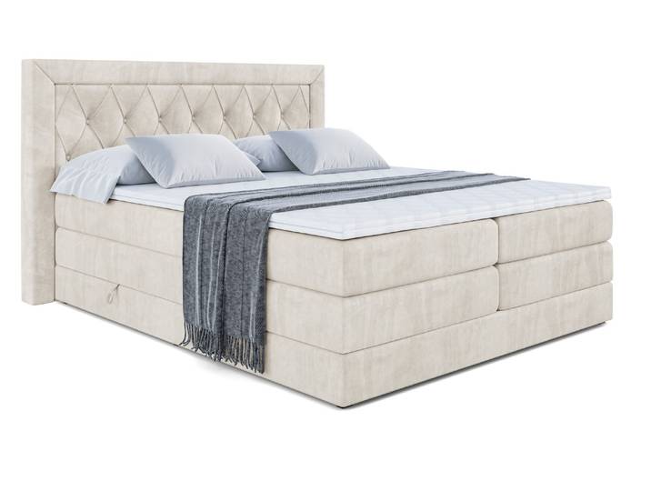 Boxspringbett NOEL KING 180x200 cm Beige - Casablanca 2301