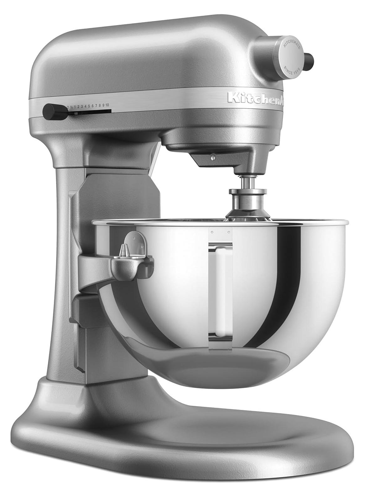KitchenAid 5KSM55SXXECU, Standmixer, Grau, Schlagen, Kneten, Mixen, Rührer, 1,1 m, 5,2 l, Edelstahl