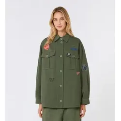 Weekend Max Mara für Damen. 2625086011650 Grüne Jacke Azza (40), Lässig, Baumwolle