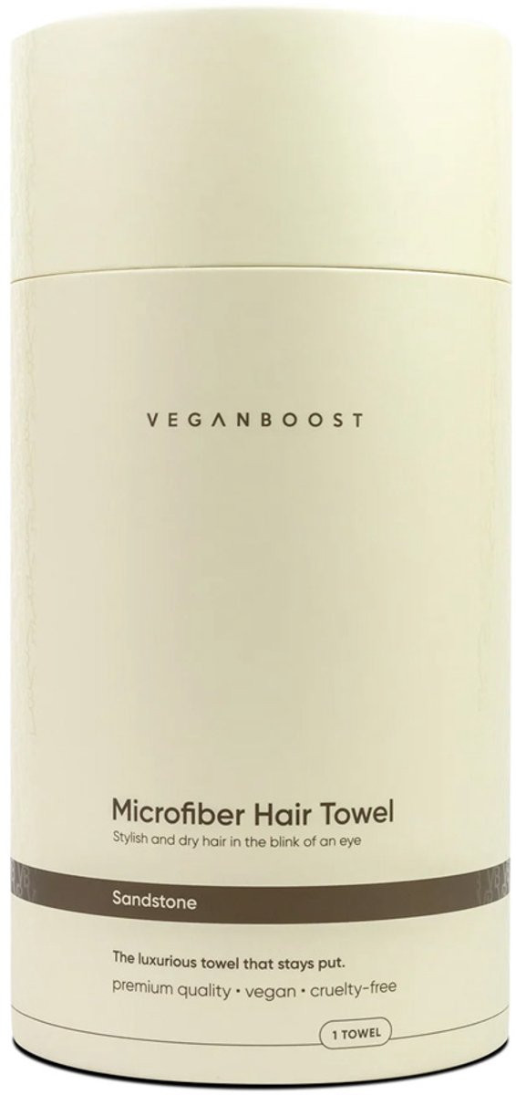 Veganboost Hair Towel - Sandstone