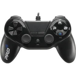 Subsonic Pro 4 Wired Controller for PS4 Black (PS4), Gaming Controller, Schwarz
