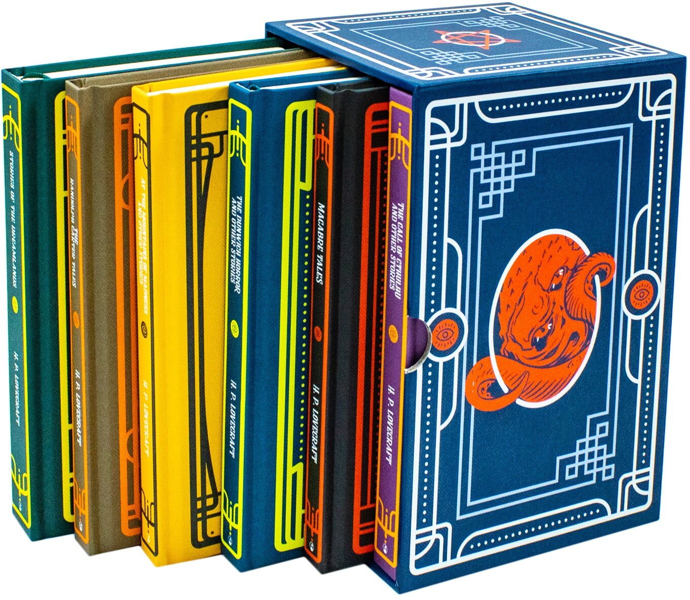 Fox Eye Publishing H.P. Lovecraft 6 Book Hardback Collection Set - Macabre Tales, Dunwich Horror, Cthulhu & Dreamlands Stories - Classic Horror Fiction Gift Set