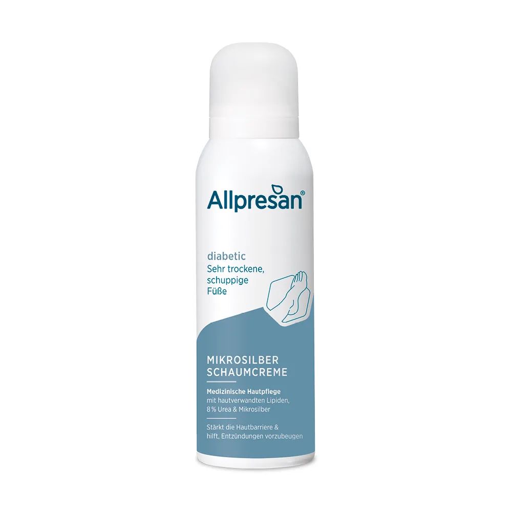 Allpresan diabetic Mikrosilber+Repair Schaum-Creme 125 ml Schaum