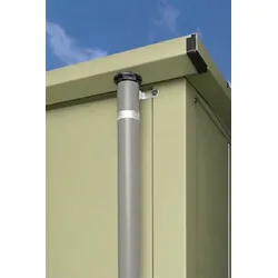 Hörmann Regenfallrohr-Set für Gerätehaus Berry Fenstergrau (RAL 7040)