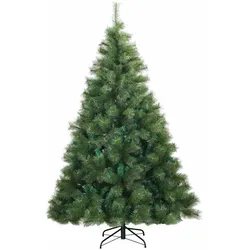 vidaXL Künstlicher klappbarer Weihnachtsbaum Grün 180 cm PVC, Stahl