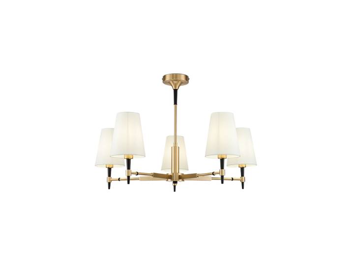 Design Kronleuchter „Zaragoza“ Weiss, Gold Maytoni