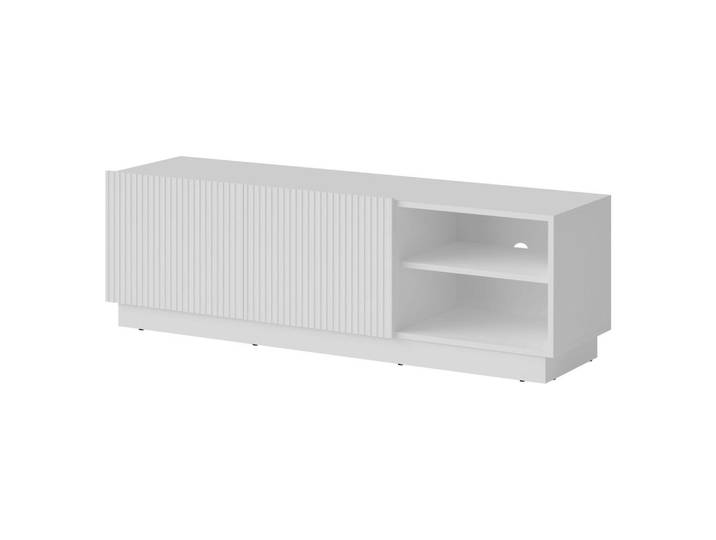 Mirjan24 Tv-Element Liverti 150 2D, Weiß, Kunststoff, Rechteckig,Rechteckig, 150x48x42 cm, Wohnzimmer, TV Möbel, Lowboards, Lowboards stehend
