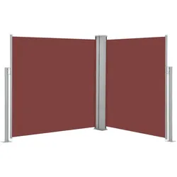 Helloshop26 - Ausziehbare Seitenmarkise/Sichtschutz für Terrasse Garten Balkon 140 x 600 cm braun 02_0007408