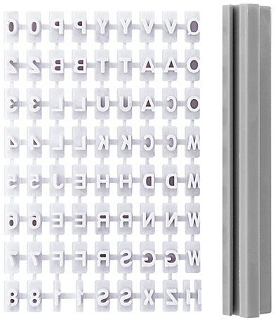 Stempelset "Buchstaben, Zahlen"