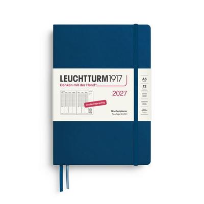 Wochenplaner Medium (A5) 2027, Indigo, Deutsch