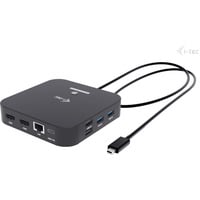 USB-C Dual HDMI Docking Station, Dockingstation schwarz, Power Delivery 100 W, HDMI