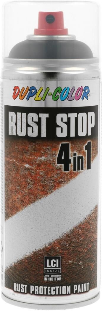 european aerosols DUPLI-COLOR RUST STOP RAL 9005 tiefschwarz seidenmatt, 400 ml