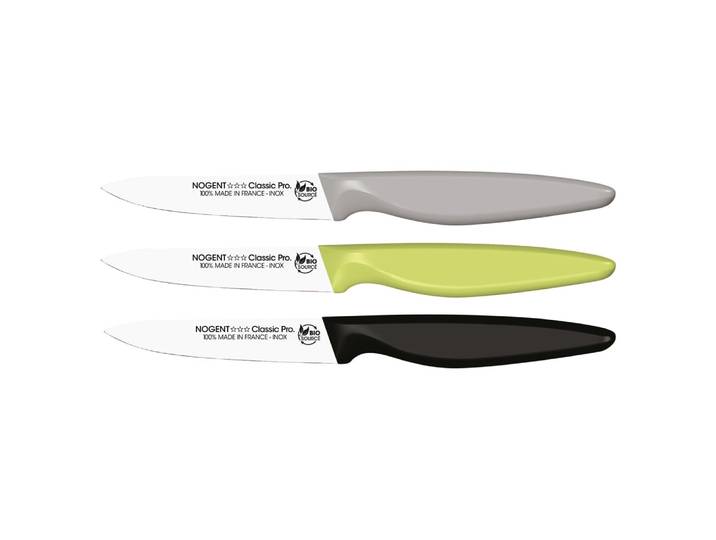 Couteau office lame lisse 9 cm (1 modèle aléatoire) multicolore en