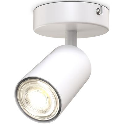 B.K.LICHT Deckenspot, weiß, 1, H: 9cm, 1 Stk., Leuchten, 1-flammige Spotlampe, schwenkbar, drehbar, schwarz, ohne Leuchtmittel, Deckenspot