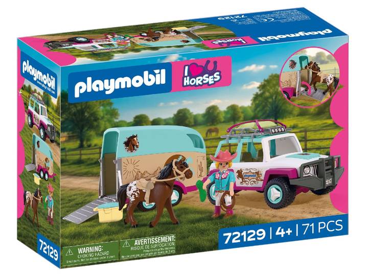 Playmobil I Love Horses Véhicule avec remorque à chevaux 72129 PLAYMOBIL