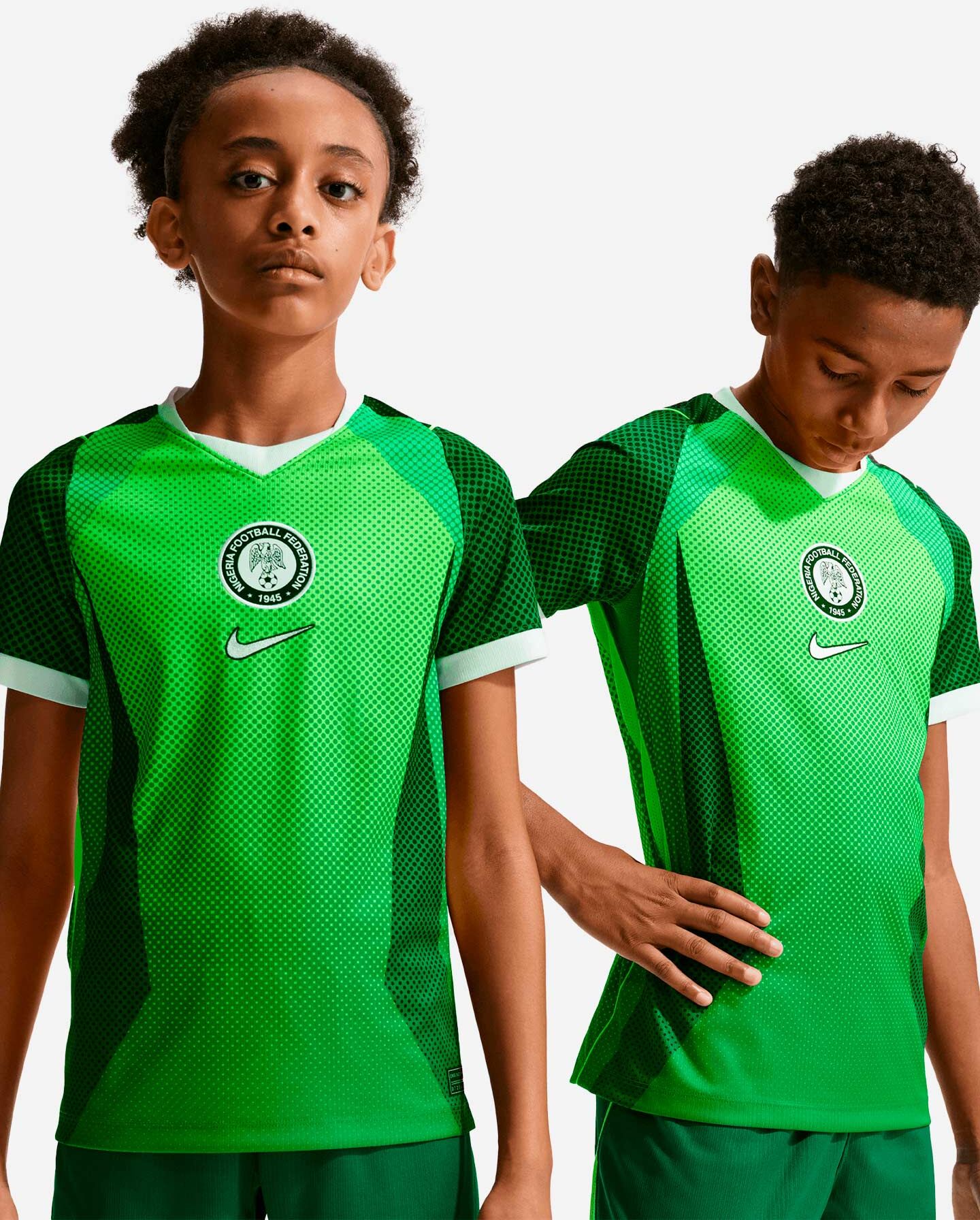 Nike Nigeria Home 26 Stadium Jr - Maglia Calcio Ufficiale - Color Mix 13-15ANNI