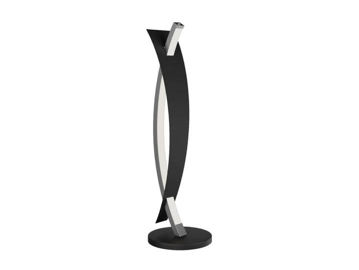 Lampe à poser led en métal noir