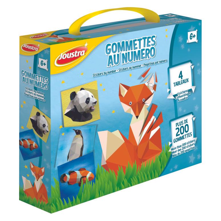 Joustra Stickerbilder STICKERS BY NUMBER, 16-teilig (200 Sticker) (J41720)