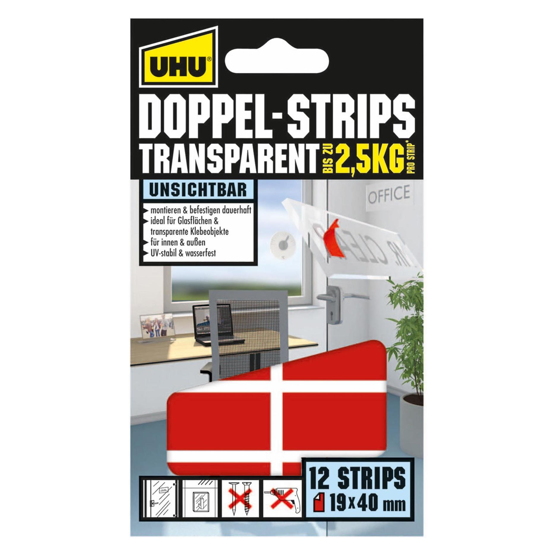 UHU Doppelseitiges Klebeband Tran (19 mm) (45515)
