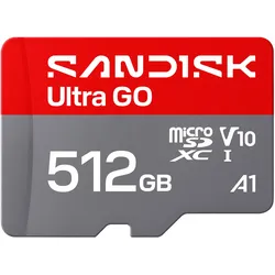 SANDISK Ultra GO R190 microSDXC 512GB, UHS-I U1, A1, Class 10