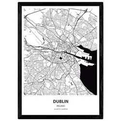 POSTER Dublin - Irland A4 Rahmenlos