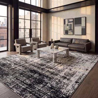 SAFAVIEH Adirondack Lida Modern Abstract Distressed Rug