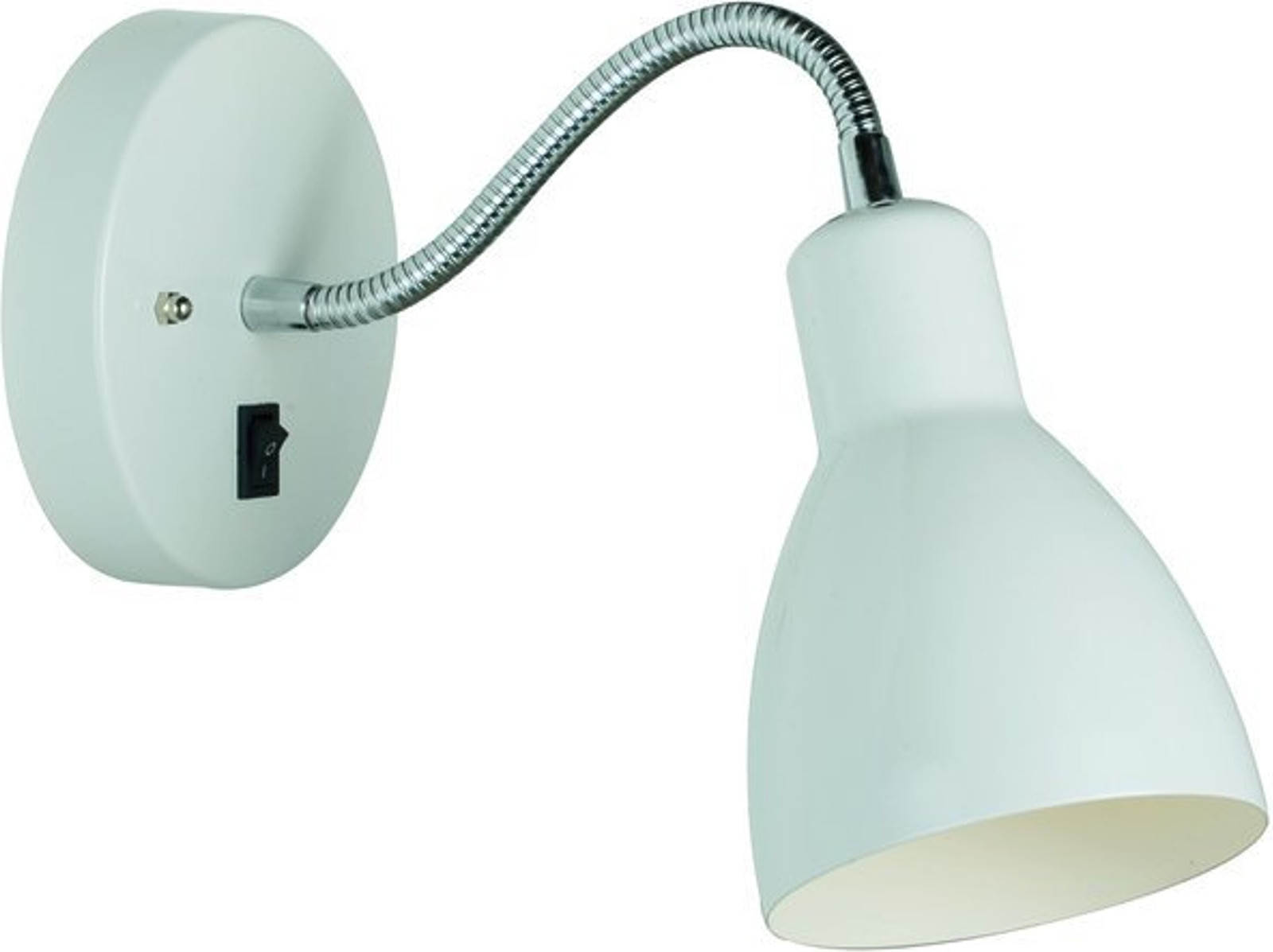 Nordlux Wandlamp Cyclone met flexibele armatuur, wit
