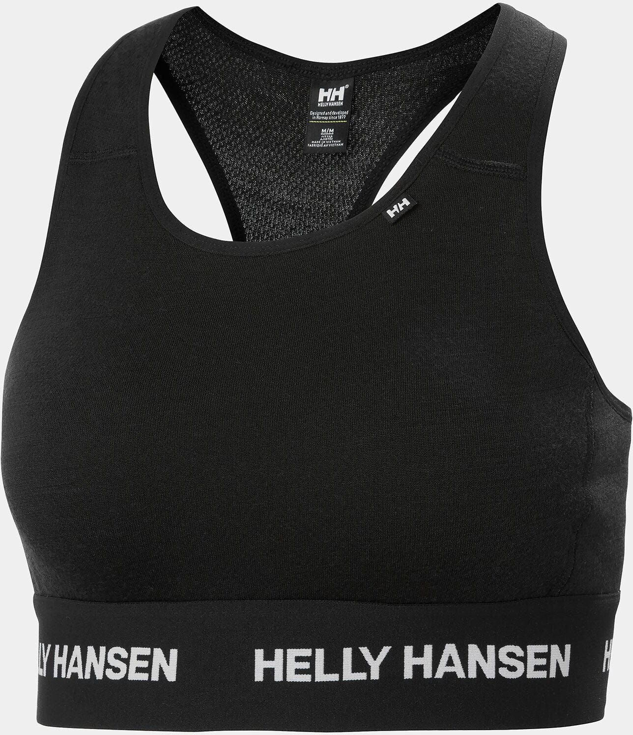 Helly Hansen Women's Lifa® Merino Midweight Base Layer Bra - Black/Ebony - L