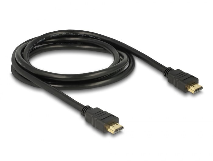 Delock Kabel High Speed HDMI mit Ethernet - HDMI A Stecker HDMI Stecker 4K 2m