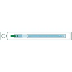 Manfred Sauer IQ-Cath 43 Einmalkatheter, hydrophil, Länge 30 cm, für Jungen, 30 Stück CH 12, ohne Umverpackung