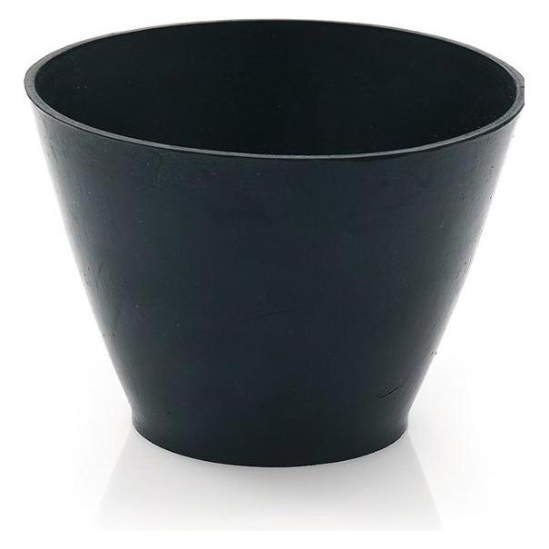 HP Autozubehör Gipsbecher Höhe 130 mm Ø oben:125 / unten: 90 mm konisch für Nitrolacke geeignet TPE schwarz (716550)