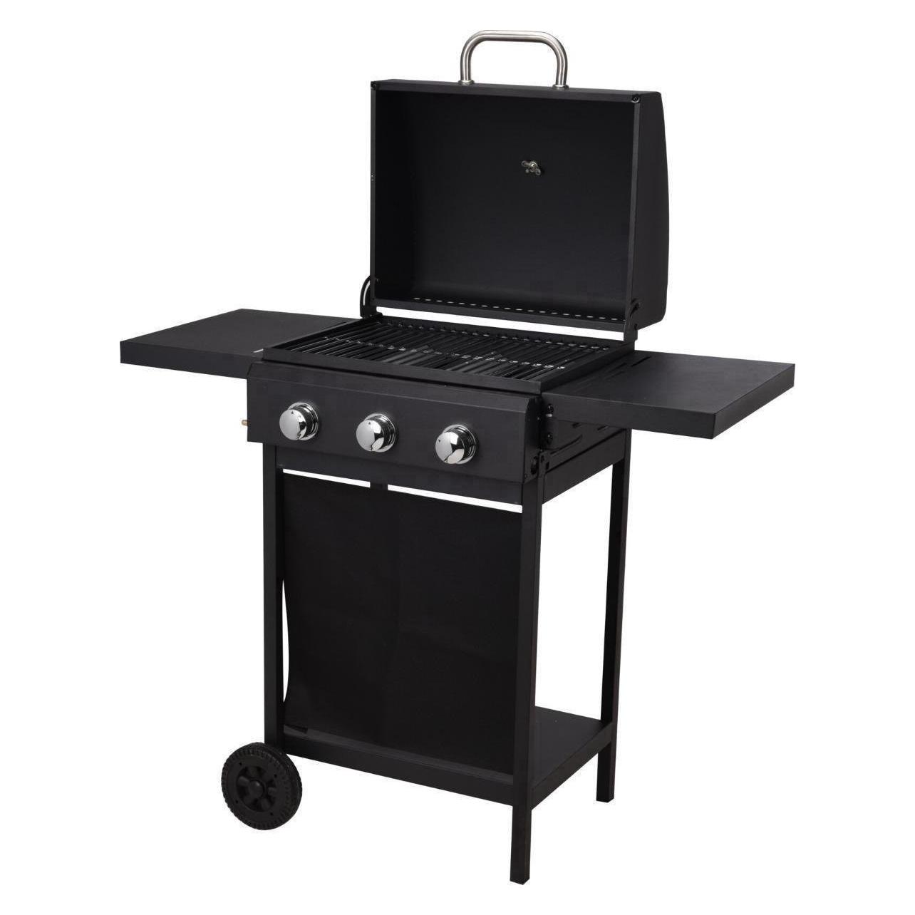 Vaggan Gas Barbecue 3 branders Zwart (2.80 kW) (NI-AF10-X88000020)