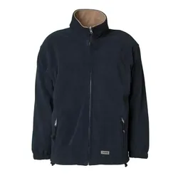 Fleece-Jacke "STREAM" - M - marine/camel