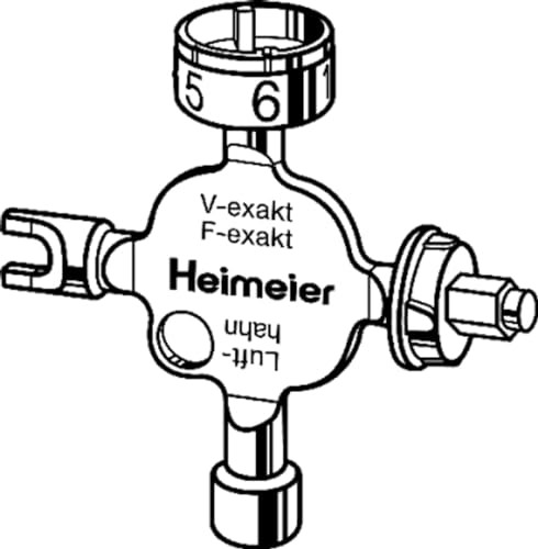 Heimeier TA 0530-01.433 Universele instelsleutel voor F-exact en V-exact