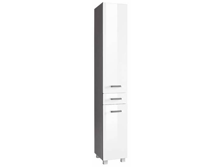 Hochschrank WELLTIME Ravenna , weiss (weiß, graphit), B:30cm H:185cm T:35cm, Schränke, Hochschrank, Türen mit Anschlagdämpfern