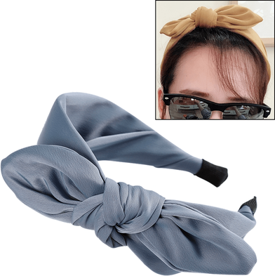 Inspired Deals Cute Bunny Ears Headband For Girls Soft Cloth Hairband Kids Hair Accessories blue
